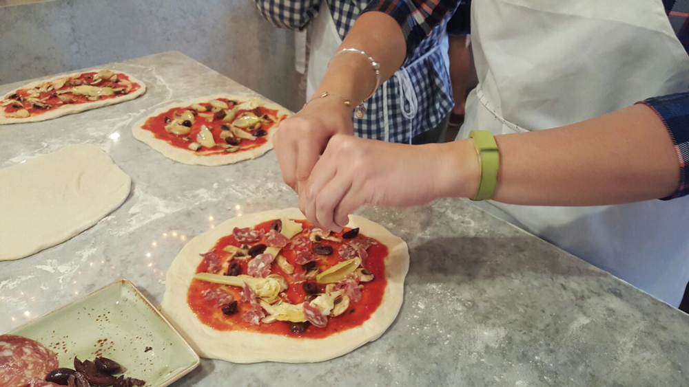 Cibo Wine pizza class ingredients