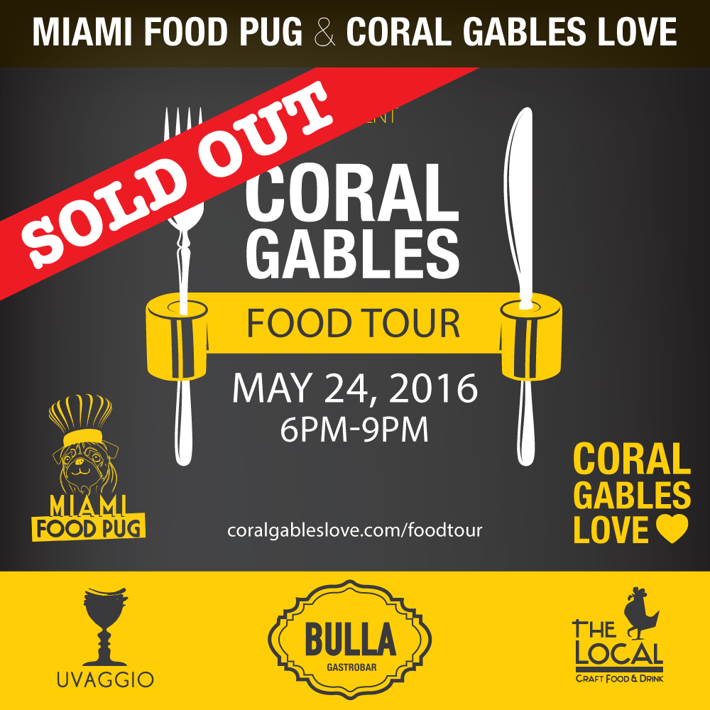 Don't miss the Coral Gables Food Tour. It stops at three different restaurants where you get to try their food & drinks while hanging out with new and old friends.