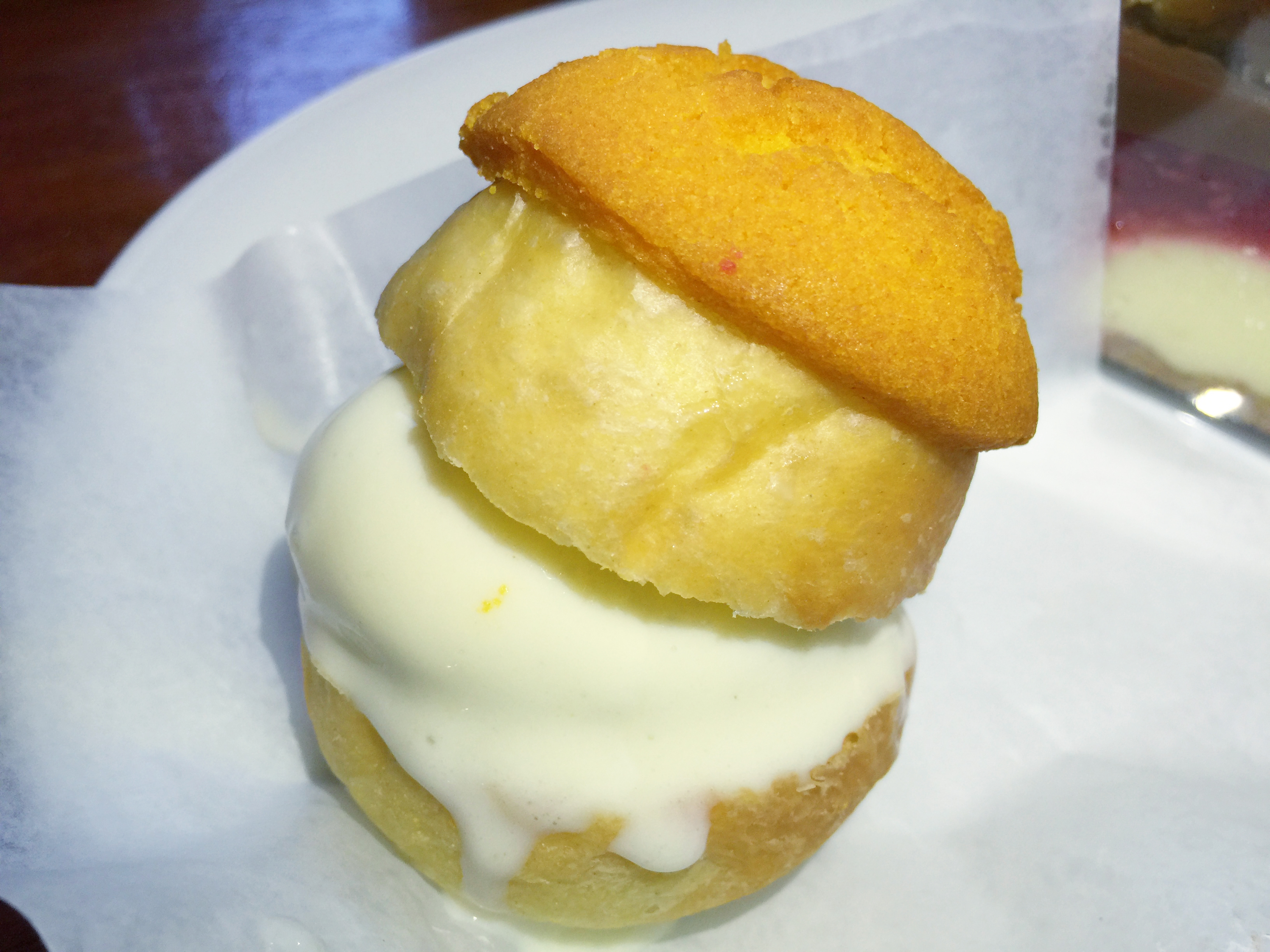 The Dutch Miami pastry puff with coconut ice cream