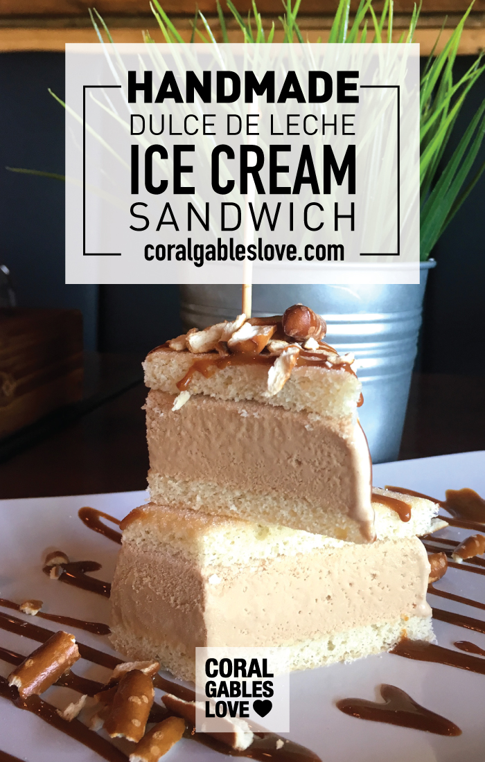 Homemade Dulce De Leche Ice Cream Sandwiches at Pincho Factory. Click to read more or pin and save for later! Eating in Coral Gables | Miami Restaurants | Things To Do in South Florida