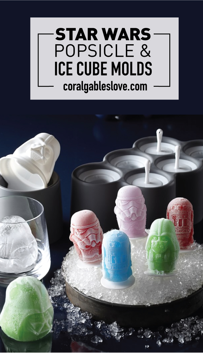 Star Wars Popsicle Molds and Darth Vader Ice Cube Mold. Click to read more or pin and save for later!