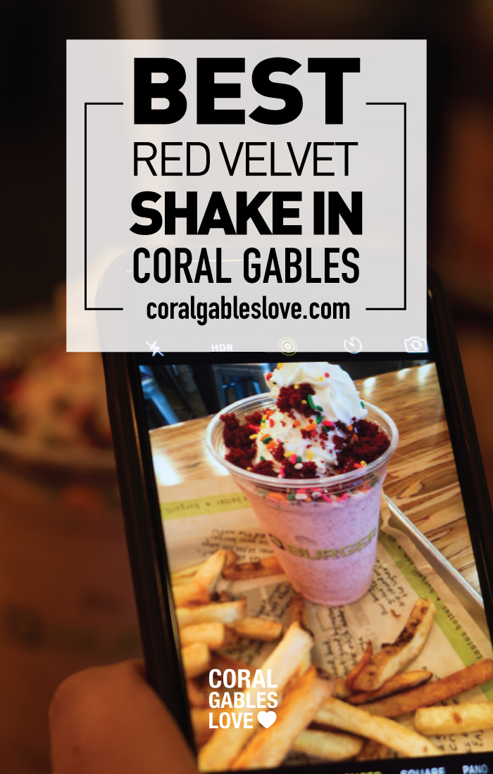 Best Red Velvet Milkshake in Coral Gables, Florida. Miami