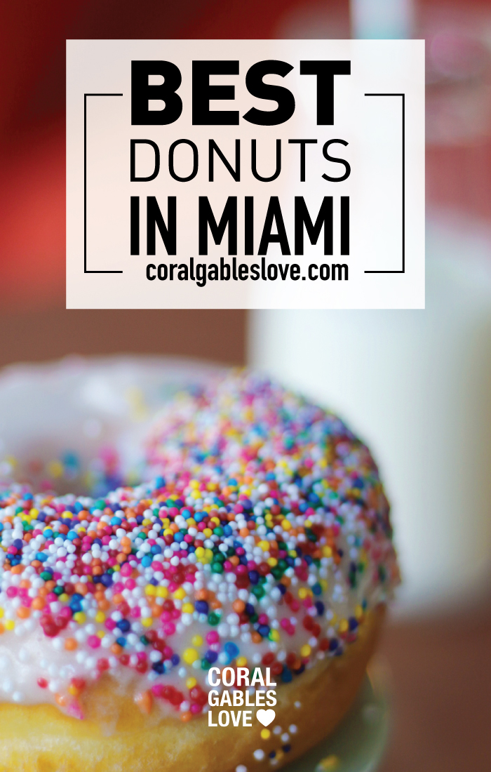 The Best donuts in Miami are Honeybee Doughnuts in South Miami. This is the sprinkles flavor.