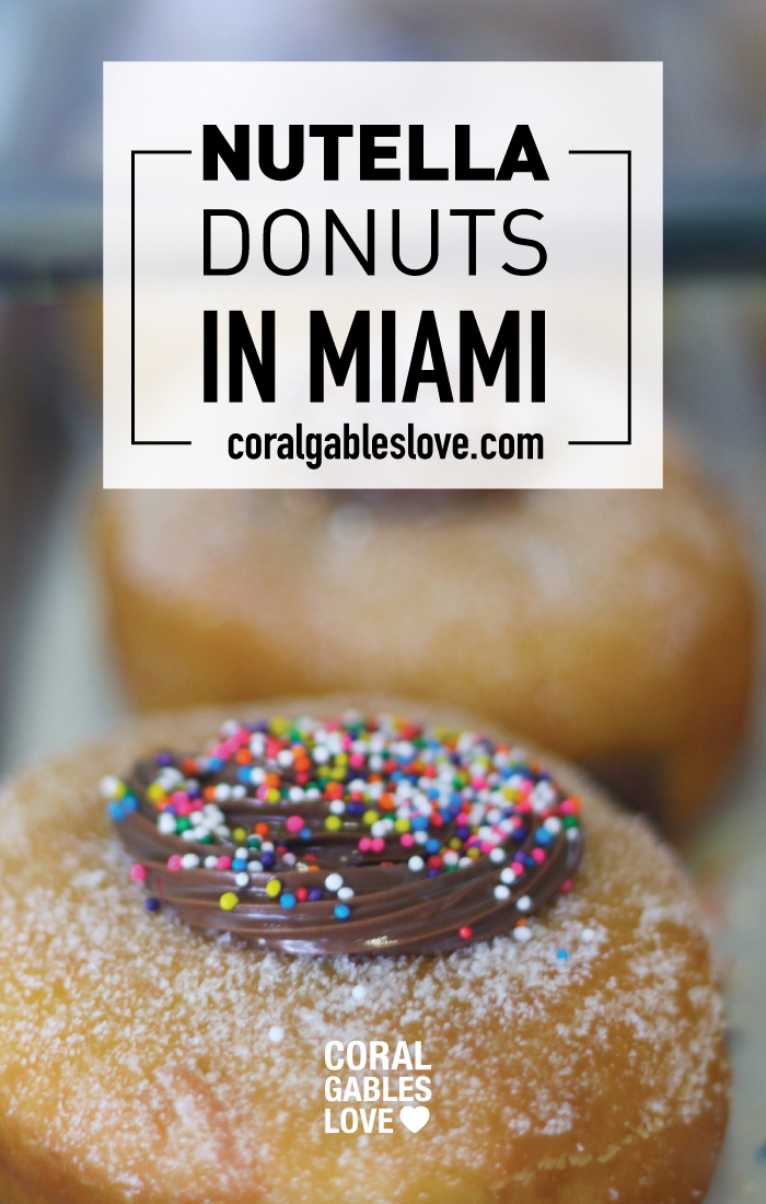 The Best donuts in Miami are Honeybee Doughnuts in South Miami. This flavor is nutella