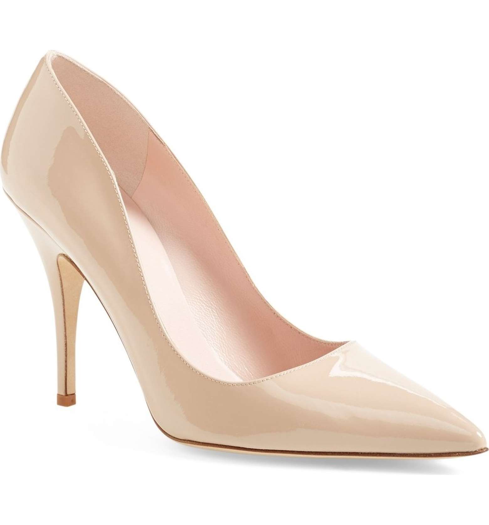 Business Style Kate Spade New York Nude Patent Heels