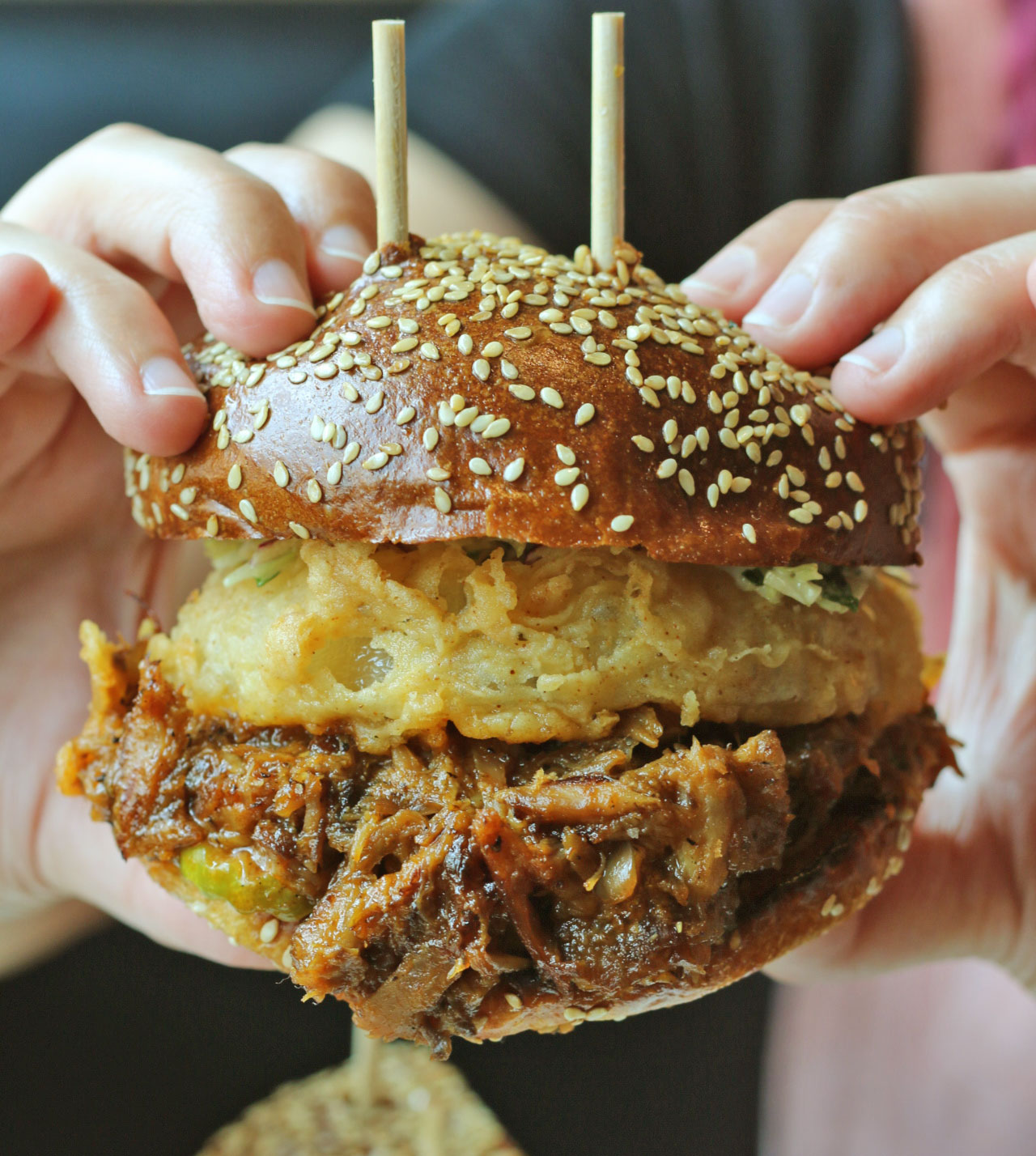 Doc B's Coral Gables BBQ carnitas sandwich