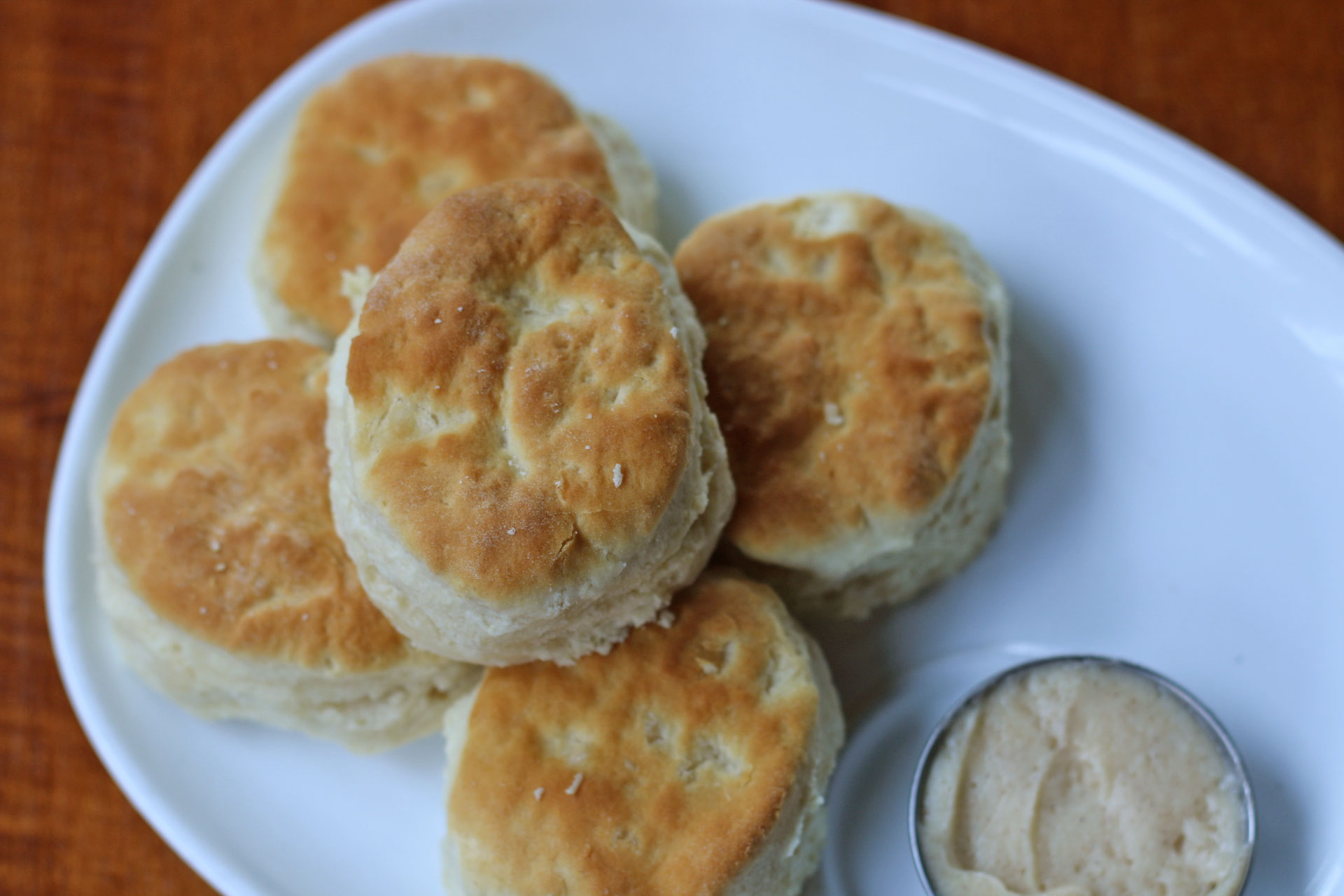 ROK:BRGR South Miami Saturday Brunch Biscuits with honey butter