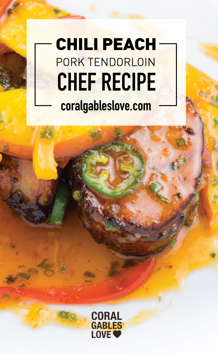 Chef Adrianne’s Chili & Summer Peach Pork Tenderloin Recipe
