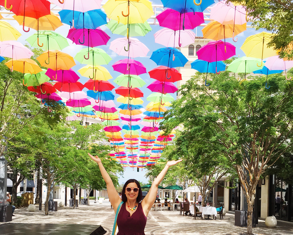 Miami Umbrella Sky Project - Instagram Hot Spot. Add to your bucket list when visiting Miami, Florida.