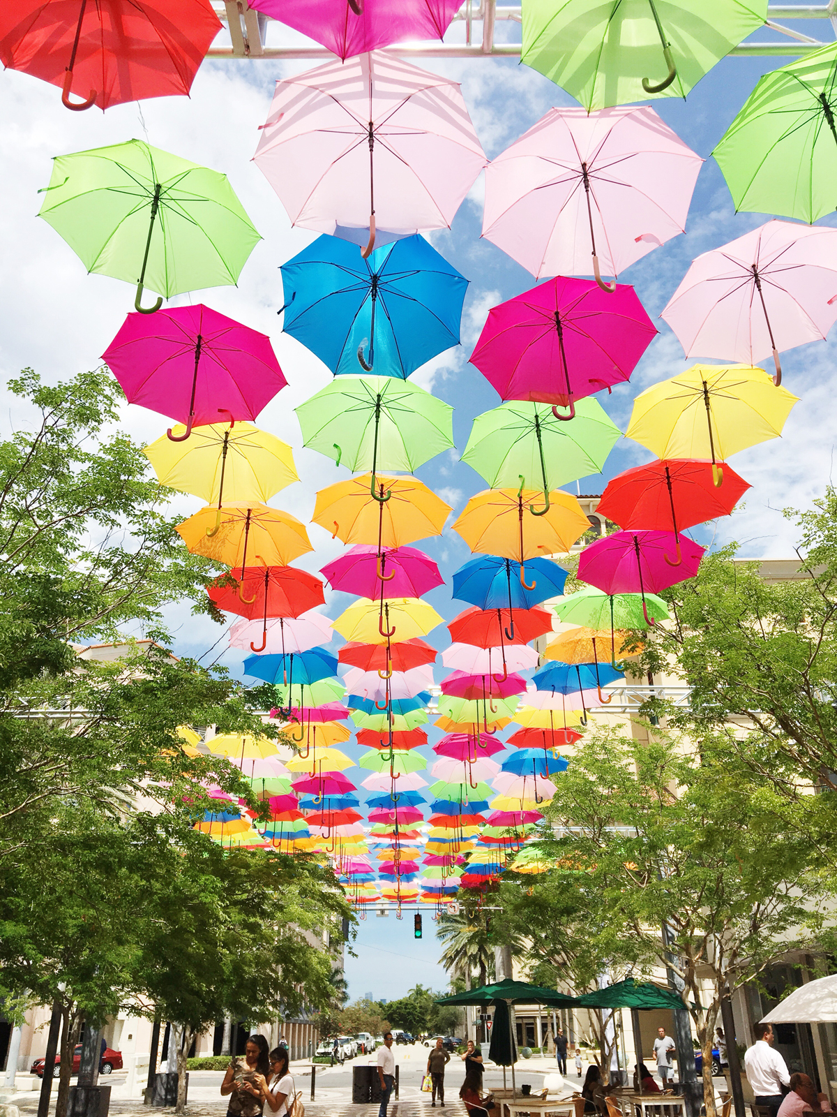 Miami Umbrella Sky Project - Instagram Hot Spot. Add to your bucket list when visiting Miami, Florida.