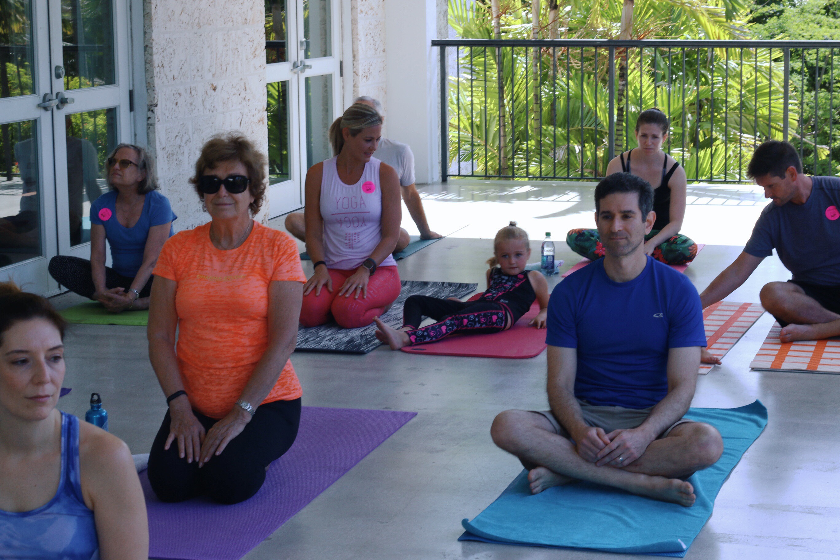 Outdoor Yoga and Fairchild Tropical Botanic Garden in Coral Gables, Florida - Miami