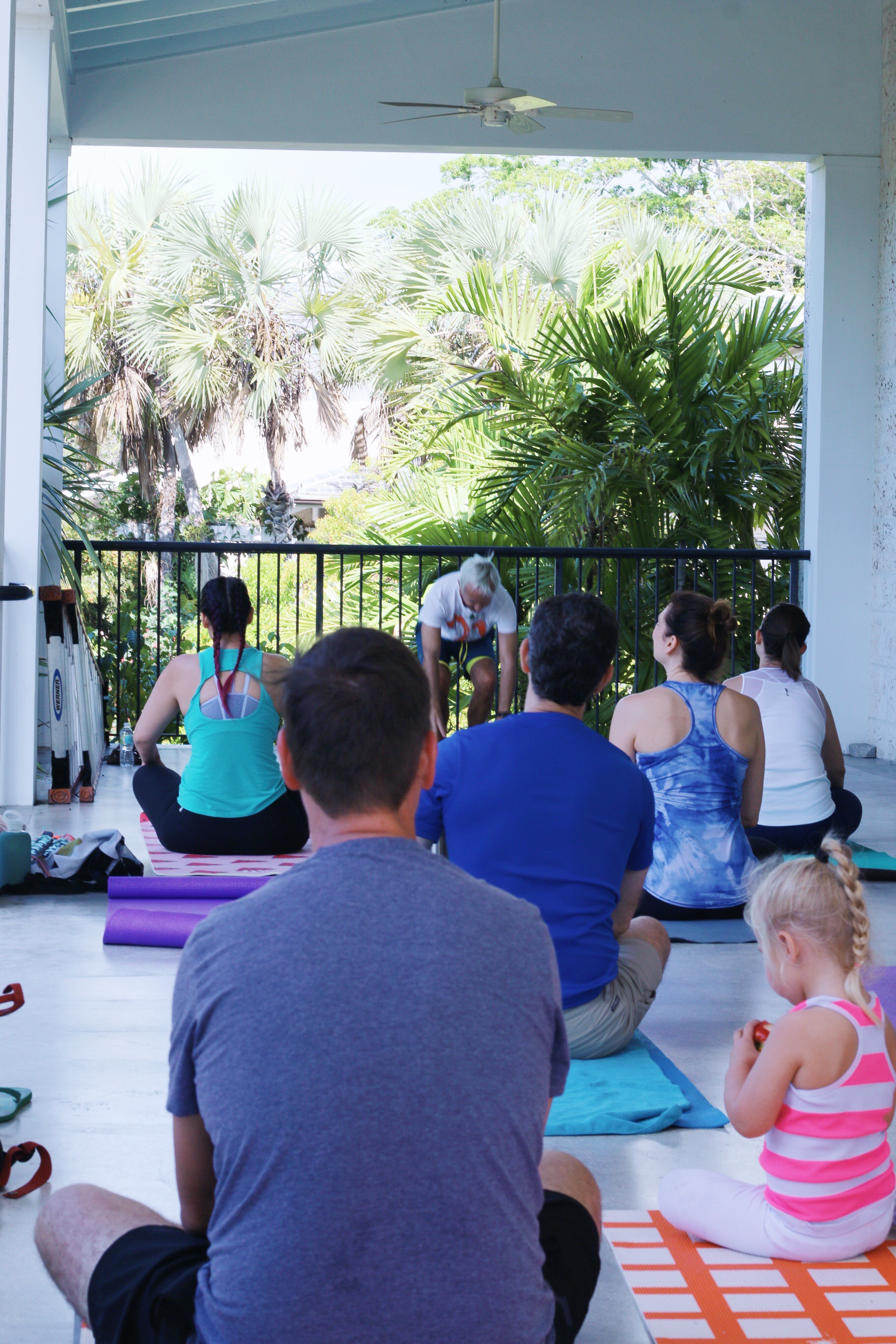 Outdoor Yoga at Fairchild Tropical Botanic Garden in Coral Gables, Florida - Miami