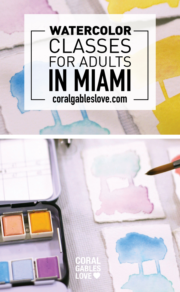 Waterolor Art Classes for Adults in Coral Gables, Florida - Miami