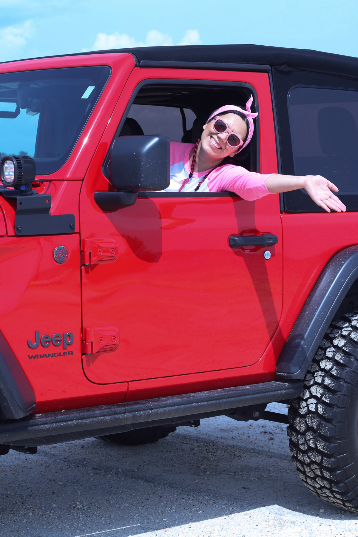 Jeep Wrangler Rubicon Exploring High Tide in Matheson Hammock Park in Coral Gables, Florida - Miami