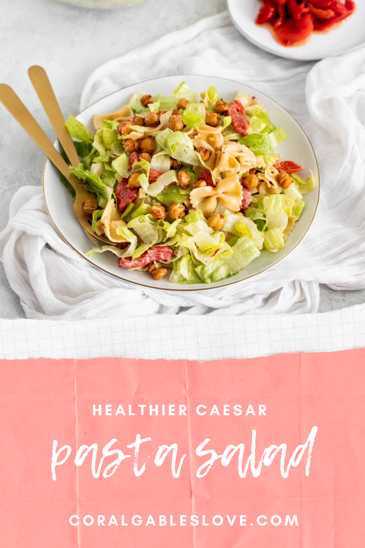 Healthy Caesar Pasta Salad Recipe