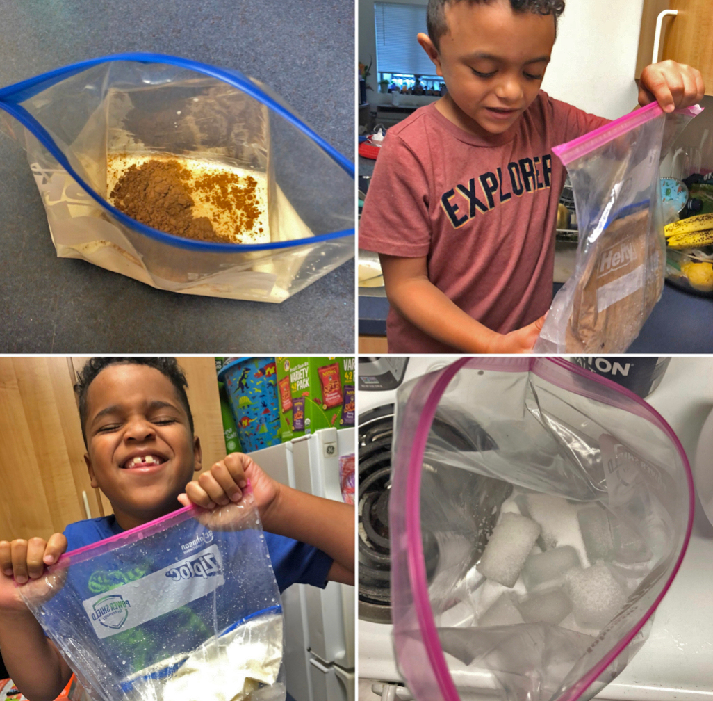 Kids Activities at Home - Homemade Ice cream in a bag