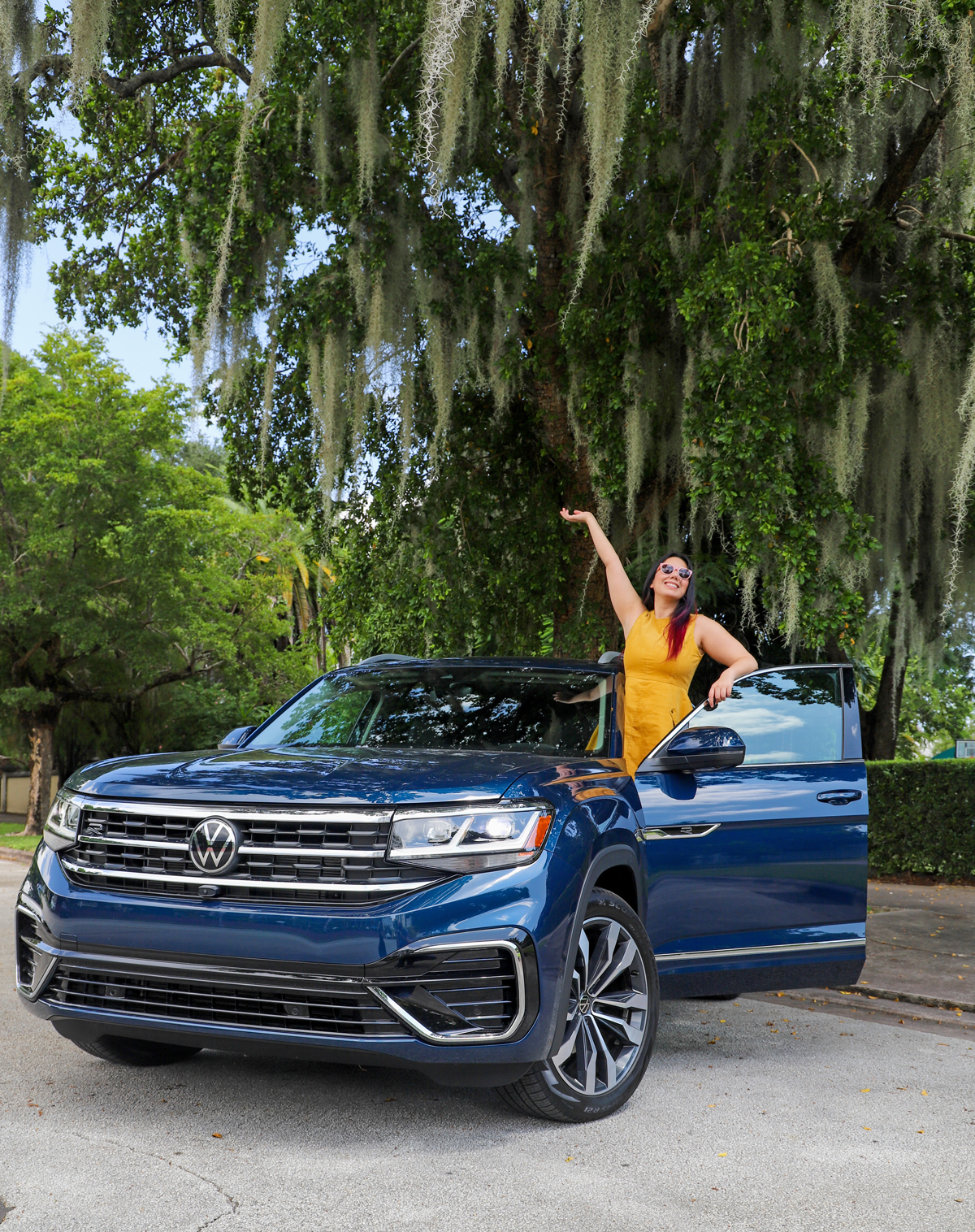 Fun Things To Do in Miami - Drive Around Coral Gables Douglas Entrance in VW Atlas SUV