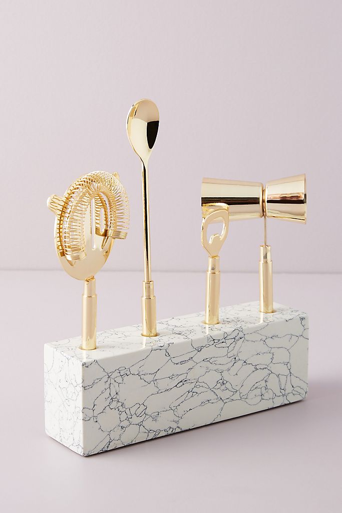 best gifts for her - tilly bar tool set in gold