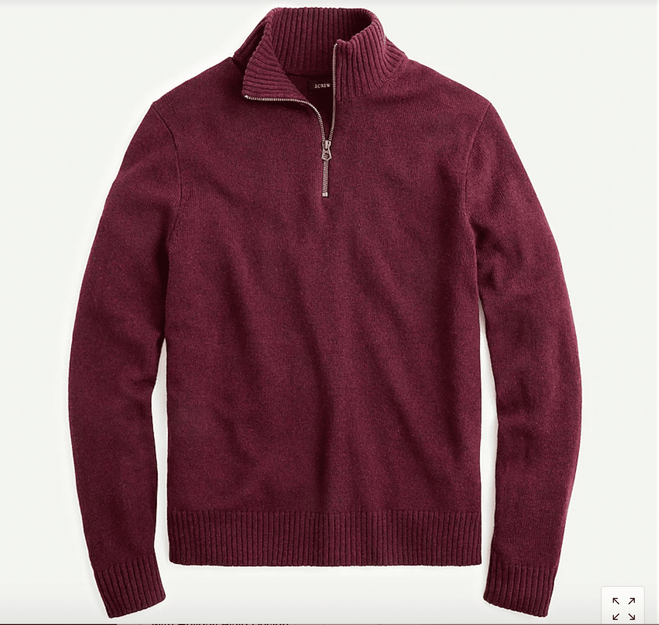 best gifts for him classic zipper sweater in dark red