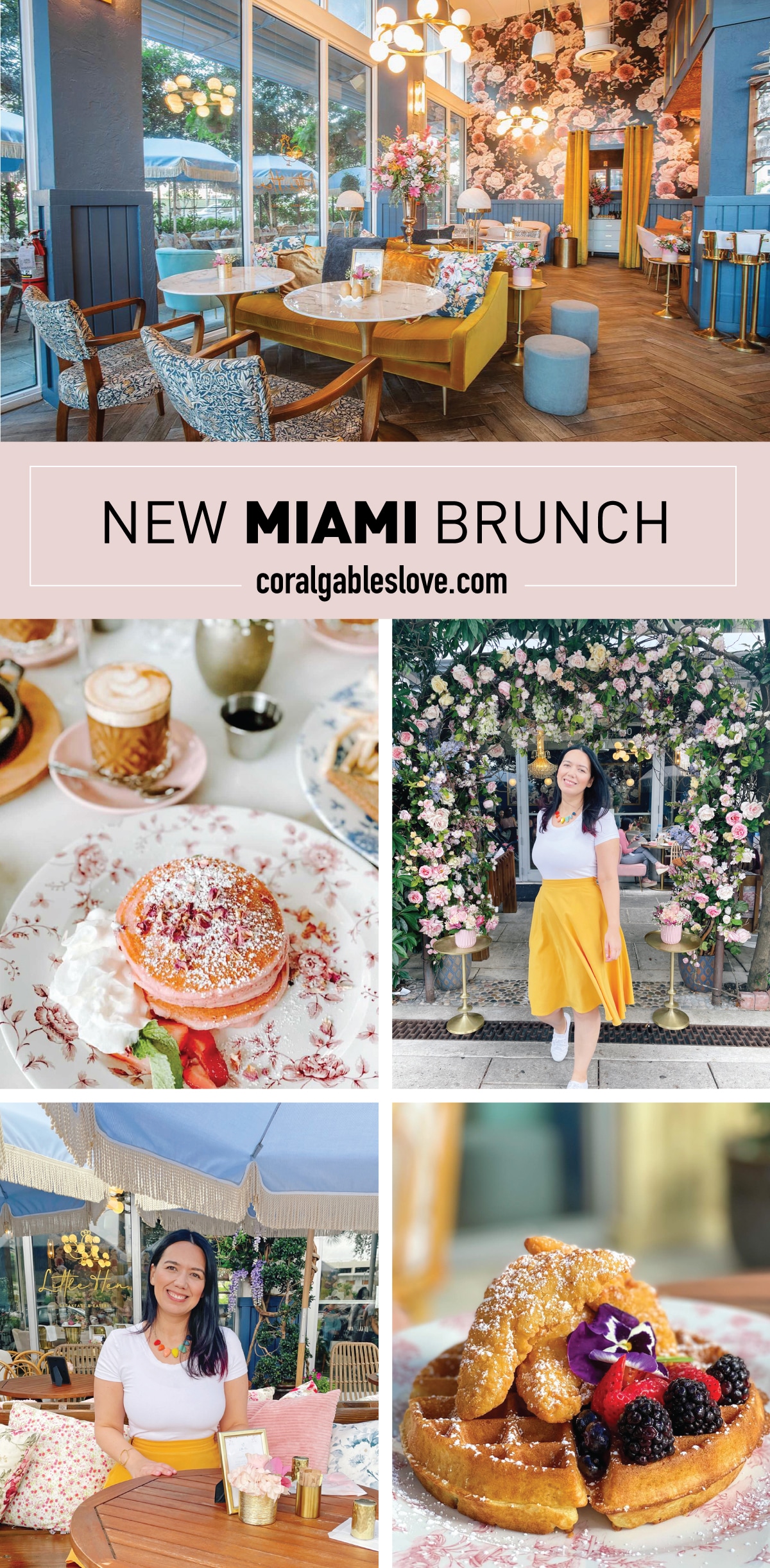 Miami Brunch Hostspot Little Hen in Midtown Miami with Instagrammable location and food outdoor seating