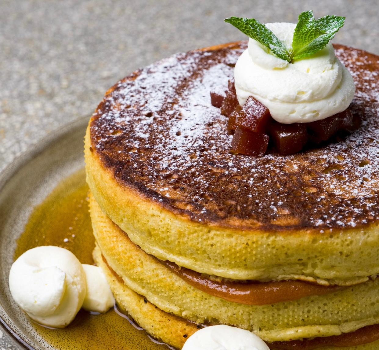 Best brunch places in Miami. Bachour in Coral Gables serves guava and cheese pancakes