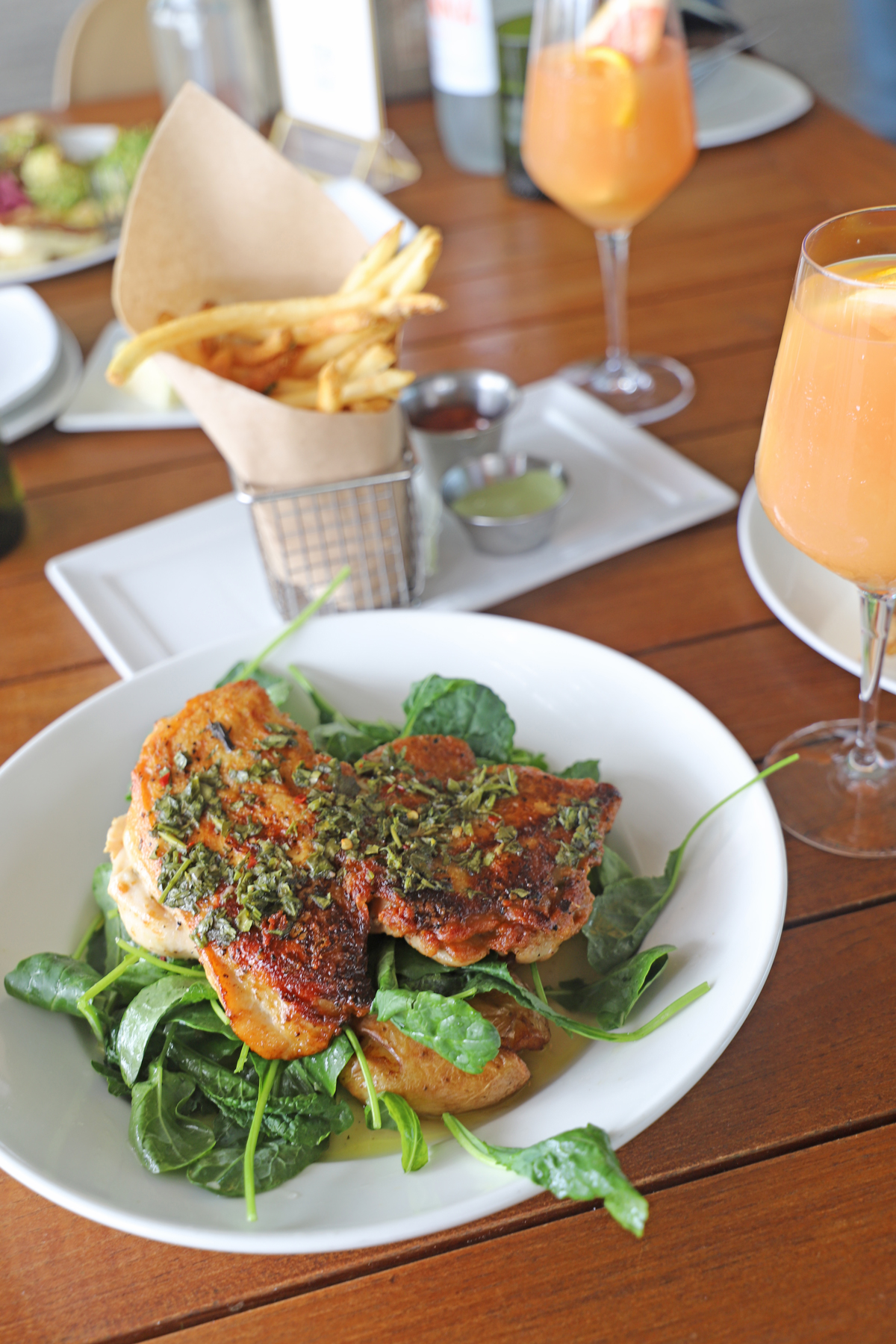 Best Brunch Spot Miami by the water - Verde at PAMM crispy chicken