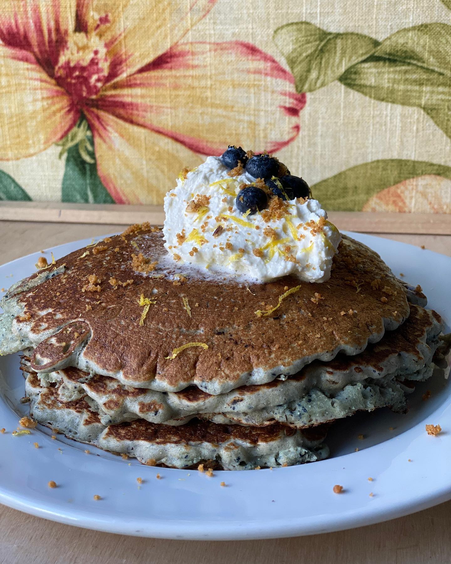 Cafe Kush MiMo Miami Historic District Hidden Gem REstaurant for Brunch blueberry pancakes