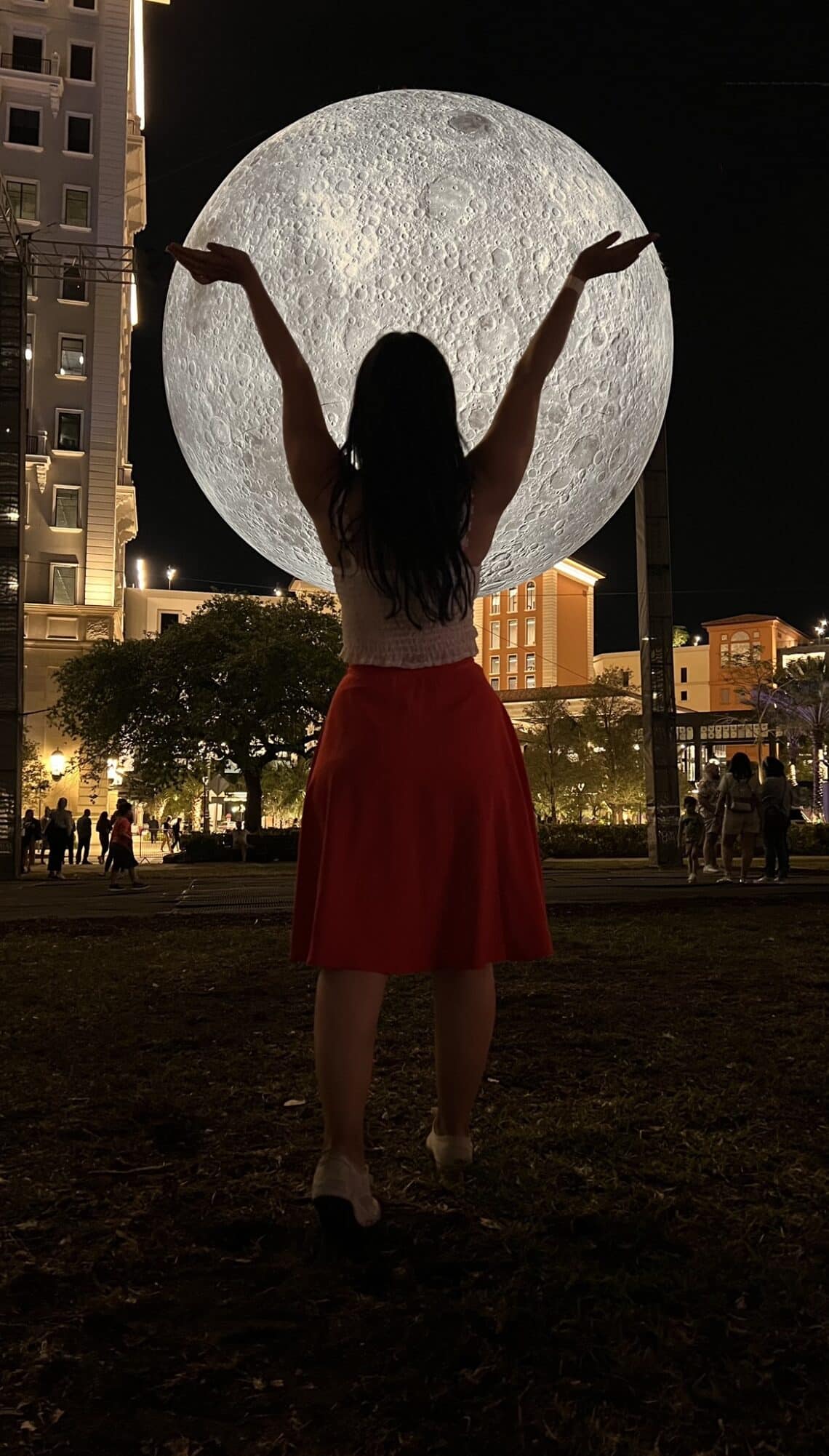 Moon Over The Gables Public Art Installation in Coral Gables