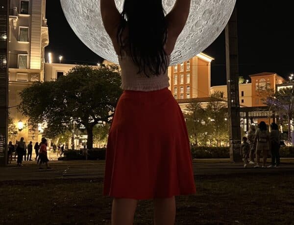 Moon Over The Gables Public Art Installation in Coral Gables