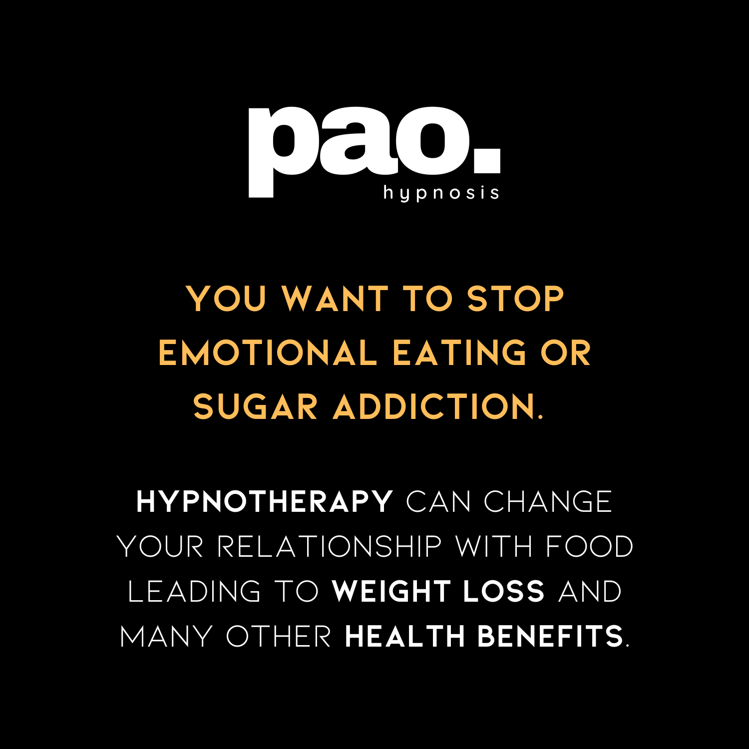 Hypnotherapy Coconut Grove: Pao Hypnosis - Maybe you want to stop emotional eating or sugar addiction