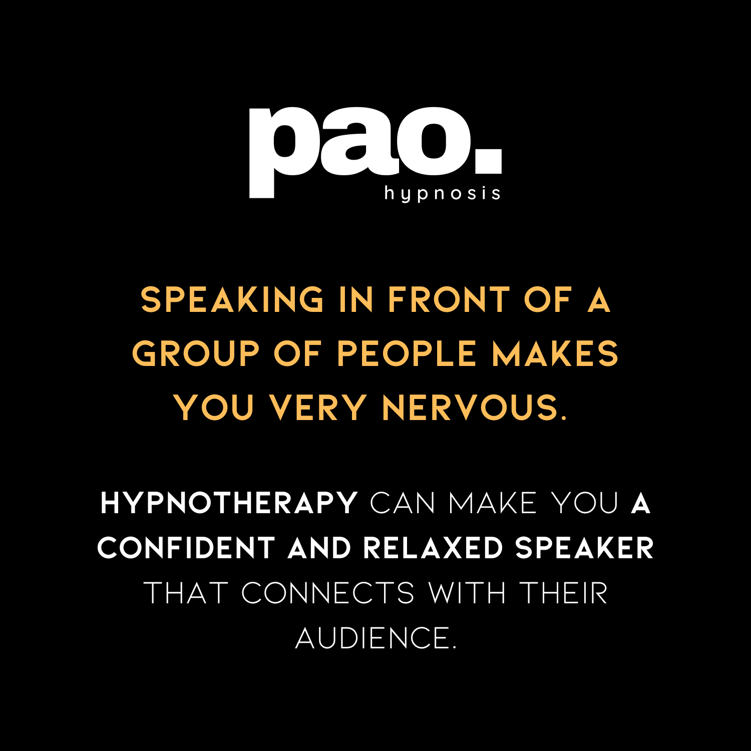 Hypnotherapy Coral Gables: Pao Hypnosis - Public Speaking causes anxiety