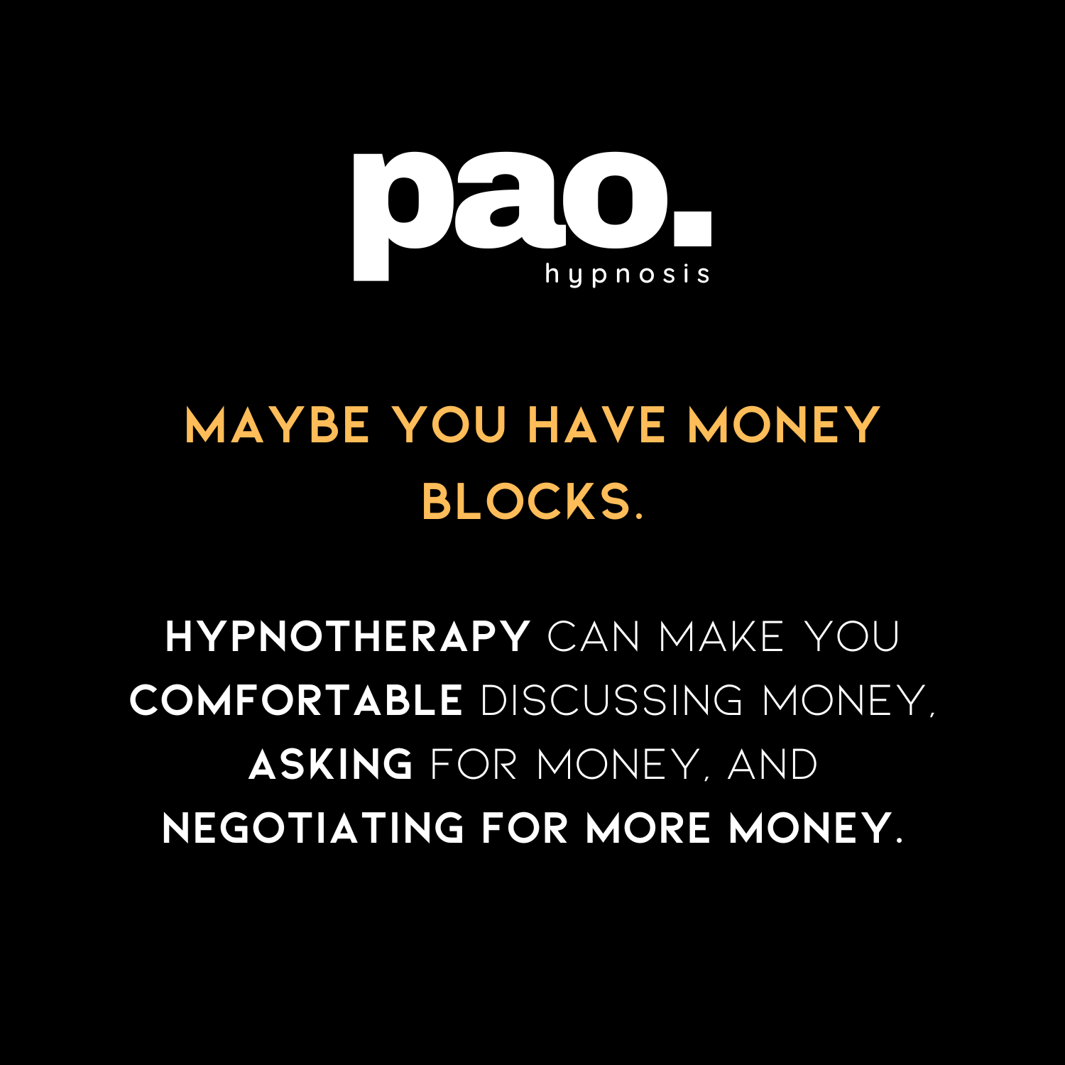 Hypnotherapy Miami: Pao Hypnosis - money blocks